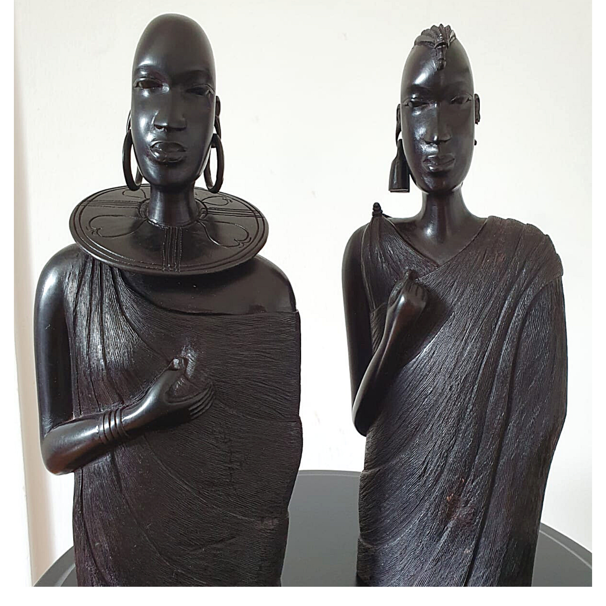 Maasai young adults Carving